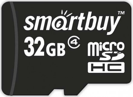 Карта памяти MicroSD Smartbuy 32GB Class 4 без адаптера Black