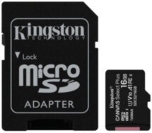 Карта памяти MicroSDHC Kingston Canvas Select Plus 16Gb Class10 с адаптером Black