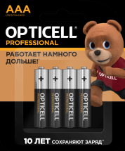 Батарея Opticell Professional батарейки AAA 4 шт