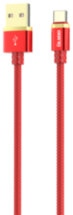Дата-кабель OLMIO Deluxe Type-C 1м Red