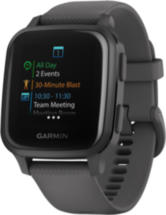 Часы Garmin Venu Sq NFC Grey с силиконовым ремешком