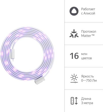 Умная светодиодная лента Яндекс YNDX-00544 Белая