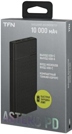 Внешний аккумулятор TFN Astero PB-249-BK 10000 mAh Черный