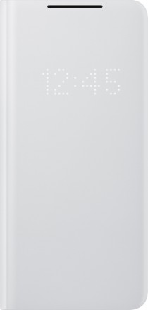 Чехол-книжка Samsung Galaxy S21 Ultra Smart LED View Cover Light/Grey (EF-NG998PJEGRU)