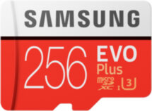 Карта памяти MicroSD Samsung EVO Plus 256Gb Class10 UHS-I с адаптером Red/White (MB-MC256HA/RU)