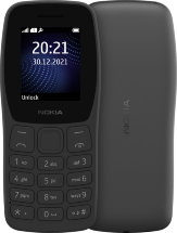 Мобильный телефон Nokia 105 SS (2022) Древесный уголь