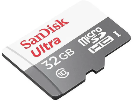 Карта памяти MicroSDHC SanDisk Ultra 32 GB Class 10 UHS-1 Черно-белая (SDSQUNR-032G-GN3MN)