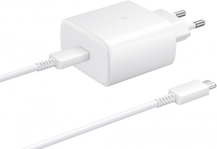 СЗУ Samsung Type-C с функцией быстрой зарядки Power Delivery 45W White (EP-TA845XWEGRU)