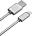 Дата-кабель Akai CE-605S USB-A-Lightning 1м оплетка металл Silver