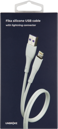 Дата-кабель UNBROKE Fika USB-Lightning 1 метр до 2A белый
