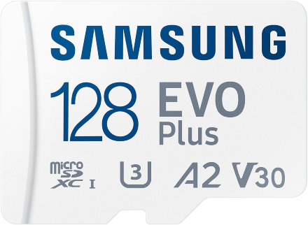 Карта памяти MicroSDXC Samsung EVO V6 128Gb Class10 с адаптером Белая (MB-MC128KA/EU)