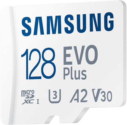 Карта памяти MicroSDXC Samsung EVO V6 128Gb Class10 с адаптером Белая (MB-MC128KA/EU)