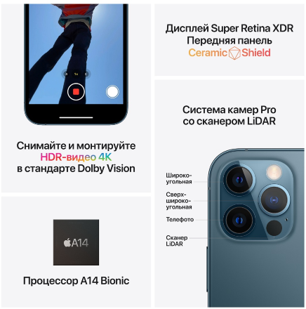 Смартфон Apple iPhone 12 Pro 256G Золотой «Как новый»