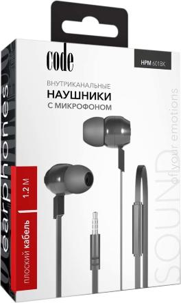 Наушники Code HPM601BK Black