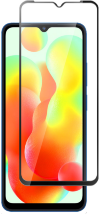 Стекло защитное для Xiaomi Redmi 12C Черная рамка
