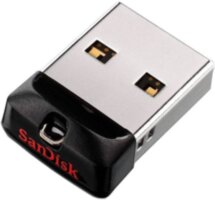 USB Flash SanDisk 16Gb USB2.0 Cruzer Fit Silver/Black (SDCZ33-016G)
