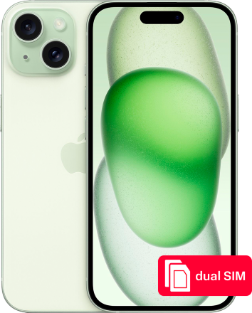 Смартфон Apple iPhone 15 128Gb SIM + SIM Зеленый