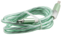 Дата-кабель RedLine LED USB-microUSB 1м Green