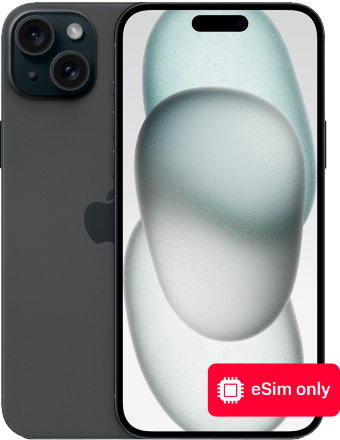Смартфон Apple iPhone 15 Plus 128Gb eSIM only Черный