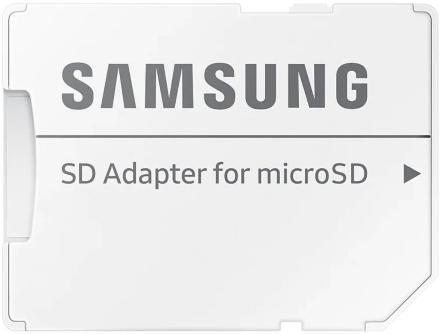 Карта памяти MicroSDXC Samsung Evo Plus 256Гб UHS-1 U3 A2 V30 с адаптером Белая