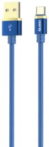 Дата-кабель OLMIO Deluxe Type-C 1м Blue