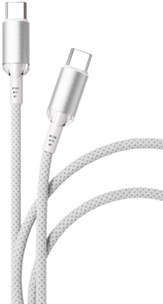 Дата-кабель VLP Diamond Cable USB C-USB C 1.2 м Белый