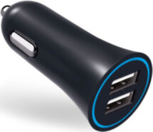 АЗУ MediaGadget CPS-224MFI 2USB+дата-кабель Lightning MFI Black