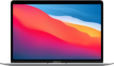 Ноутбук Apple Macbook Air 13” (M1, 8CPU, 7GPU, 2020) 8/256Gb Серебристый (MGN93)