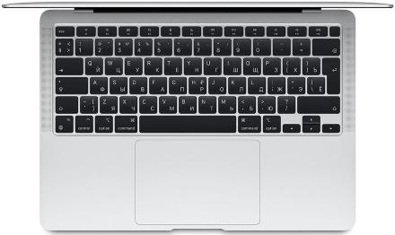 Ноутбук Apple Macbook Air 13” (M1, 8CPU, 7GPU, 2020) 8/256Gb Серебристый (MGN93)