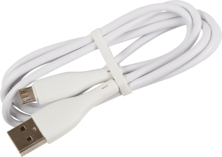 Дата-кабель UNBROKE Fika USB-MicroUSB 1 метр до 2A Белый