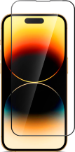 Стекло защитное СТМ для iPhone 14 Pro Max Черная рамка