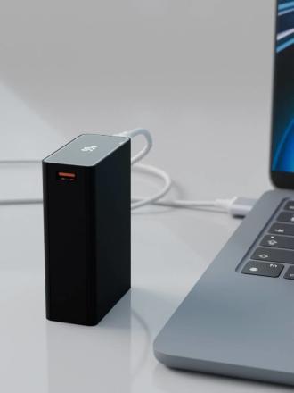 Внешний аккумулятор VLP B-Energy 20000 mAh 65 W USB-C+USB-A Черный