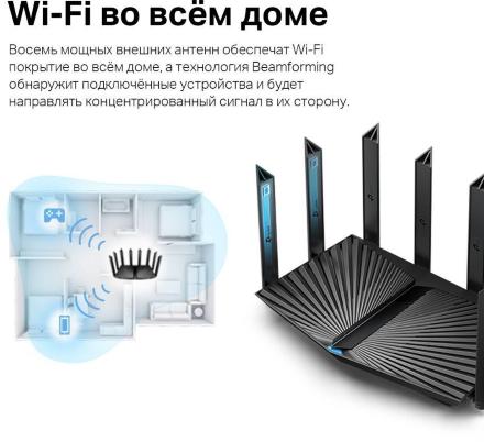 Роутер TP-Link Archer AX80 Черный