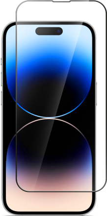 Стекло защитное СТМ для iPhone 14 Pro Черная рамка