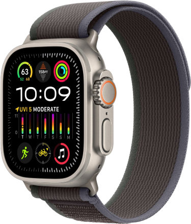 Часы Apple Watch Ultra 2 GPS 49мм корпус из титана + ремешок trail loop Синий/Черный