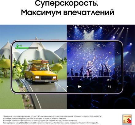 Смартфон Samsung Galaxy S23 5G 8/256Gb Лавандовый