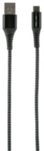 Дата-кабель RedLine USB-microUSB текстиль Black