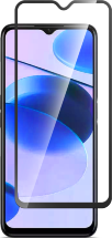 Стекло защитное Realme C30 Черная рамка