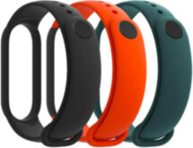 Набор ремешков для фитнес-браслетов Xiaomi Mi Band 5/6 Black/Orange/Turquoise (BHR4639GL)
