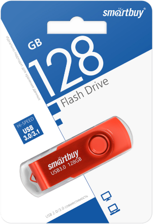 USB Flash Smartbuy 128 ГБ Twist Красный (SB128GB3TWR)