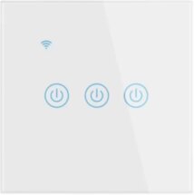 Умный выключатель Geozon WS-03 3 линии безнулевой White