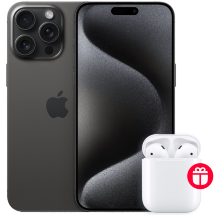 Смартфон Apple iPhone 15 Pro Max 256Gb eSIM + SIM Черный титан