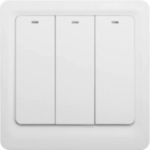 Умный выключатель Geozon WS-06 3 линии механический безнулевой White