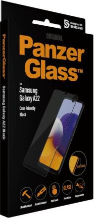 Стекло защитное PanzerGlass Samsung Galaxy A22|M22|M32 Case Friendly черная рамка