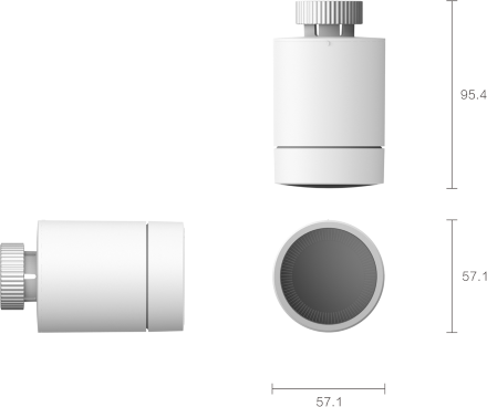 Терморегулятор батареи Aqara Smart Radiator Thermostat E1 Белый (SRTS-A01)