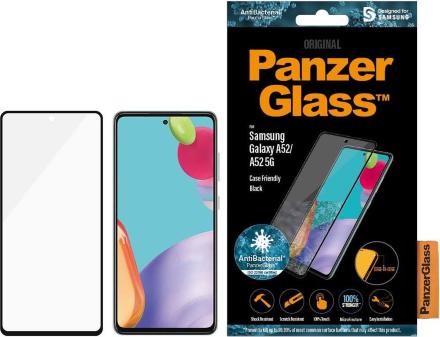 Стекло защитное PanzerGlass Samsung Galaxy A52|A52s|A53 Case Friendly AB черная рамка