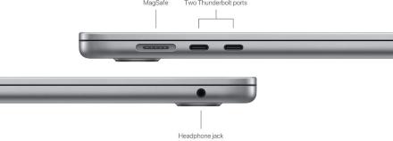 Ноутбук Apple MacBook Air 15&quot; (2024) M3 8/256 Гб Серый космос (MRYM3)
