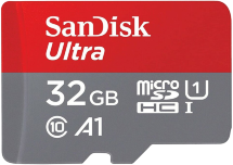 Карта памяти MicroSDHC SanDisk Ultra 32Gb Class 10 Красно-серая