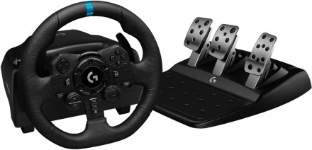 Игровой руль Logitech G923 Racing Wheel and Pedals for PS4 and PC Black