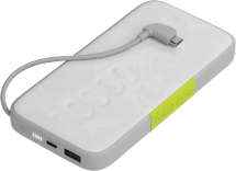 Внешний аккумулятор InfinityLab InstantGo Built-in Type-C 10000 mAh White (ILING10000CWHT)